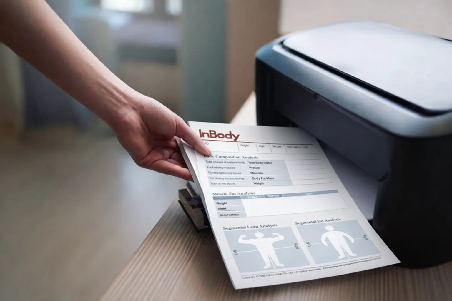 print InBody result sheet