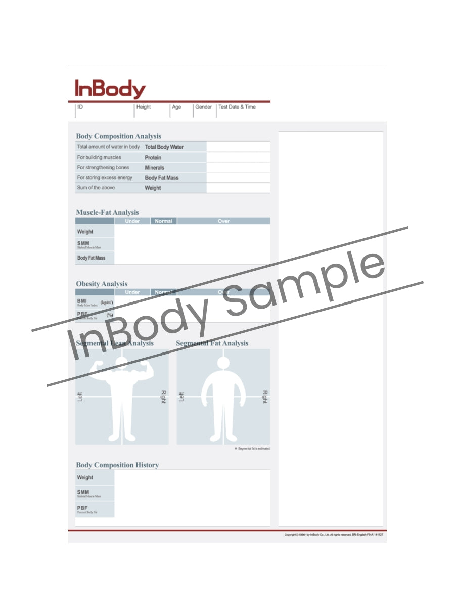 Result Sheet InBody270/270S