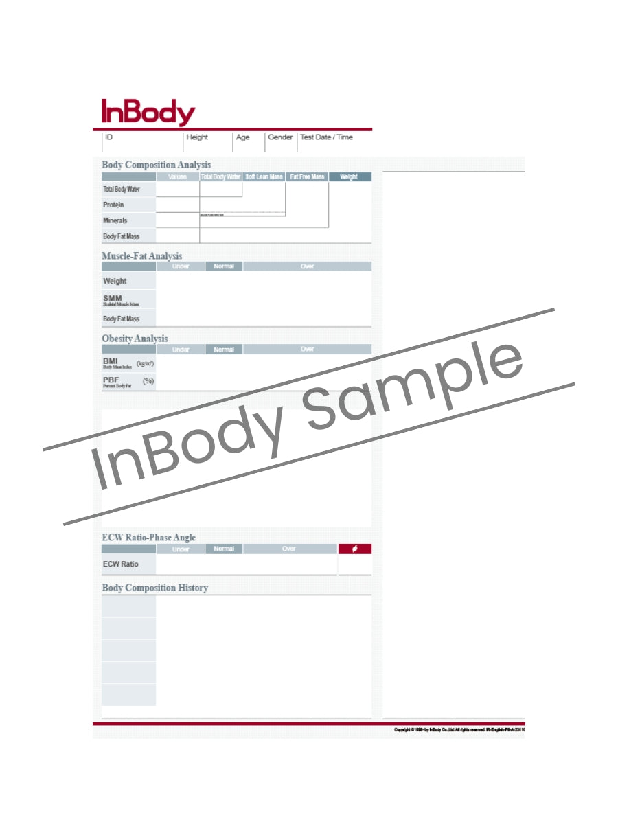 Result Sheet InBody380