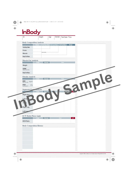 Result Sheet InBody580